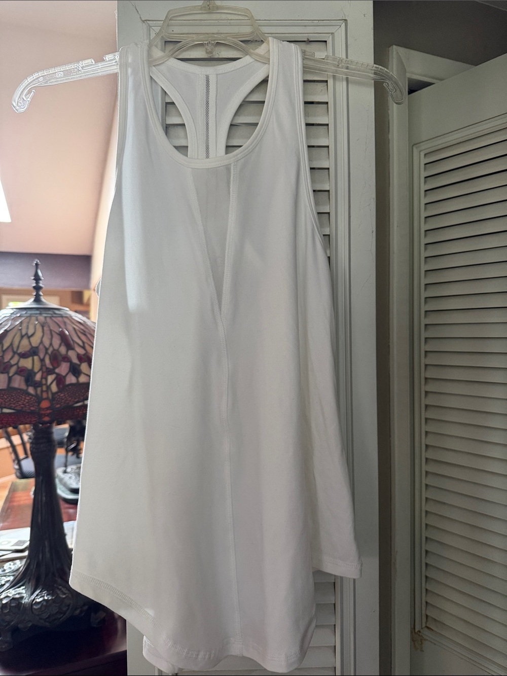 Zyia Women's effortless White Racerback Tank - Lightweight Active Top